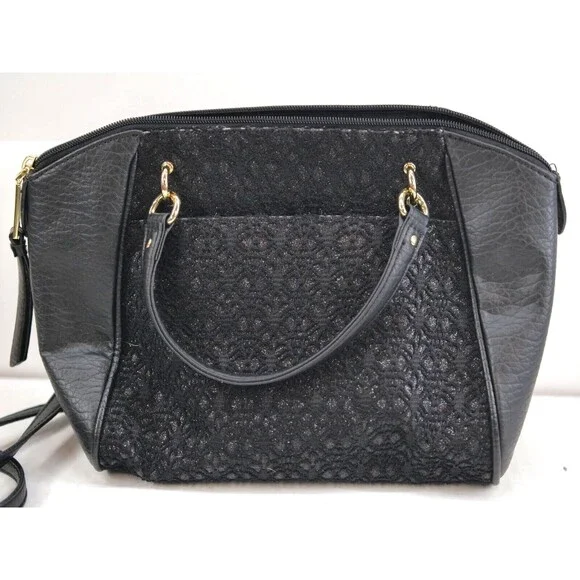 Juicy‎ Couture Black Sparkle and Gold Accent purse Strap - Picture 4 of 9